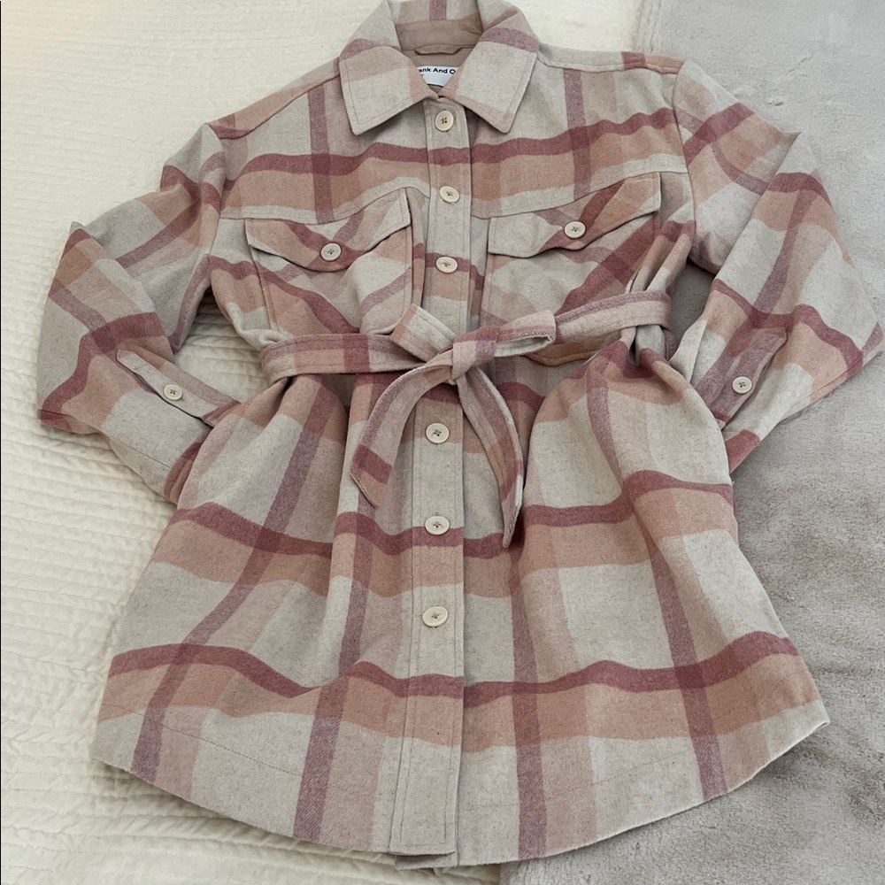 Frank & Oak Womens Wool Blend Shacket Size Small NWOT